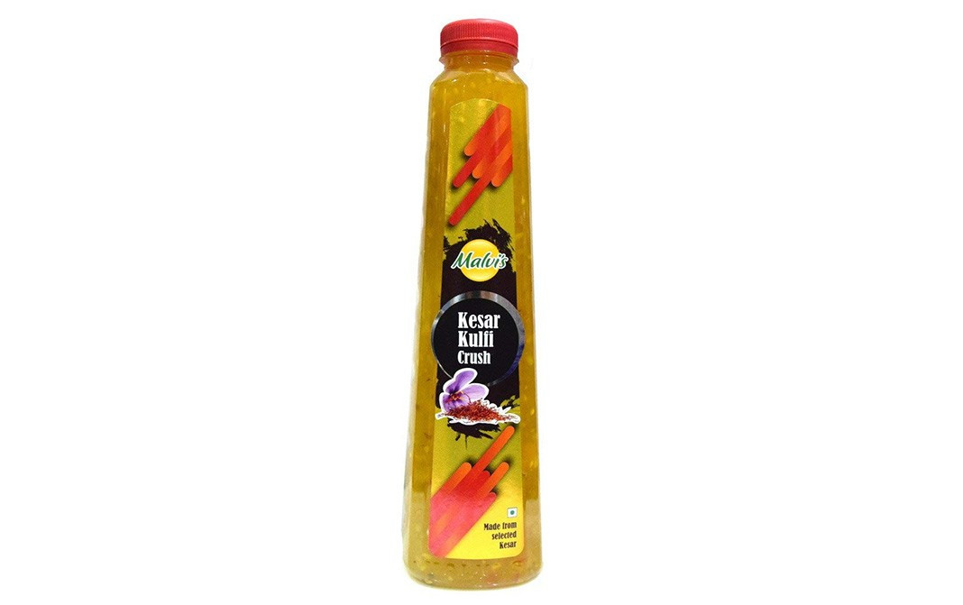 Malvi's Kesar Kulfi Crush    Bottle  1000 millilitre